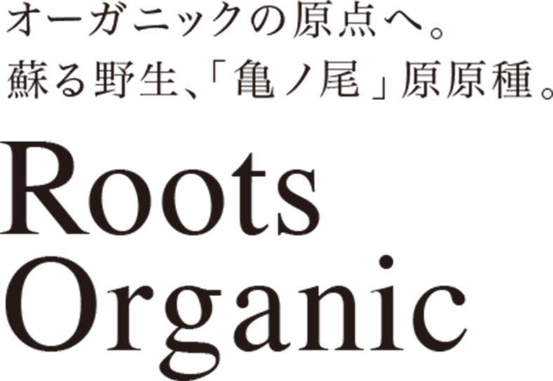 オーガニックの原点へ。蘇る野生、「亀ノ尾」原原種